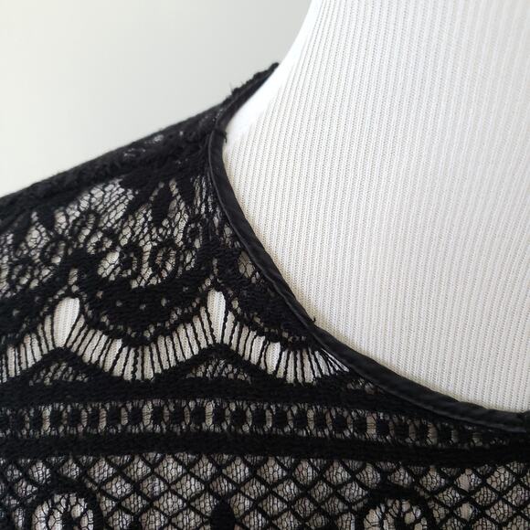 Milly of New York Lace Silk Long Sleeve Dress Shift Dress Women 2 - Picture 6 of 13